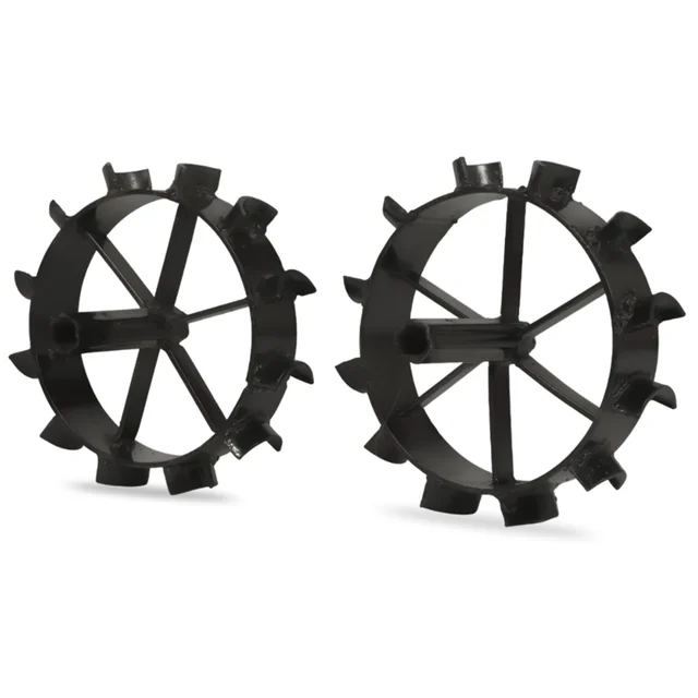 Balwaan Krishi Balwaan IW-16 16-Inch Iron Wheel Set For Power Weeder | Heavy-Duty Metal Lug Wheels For Bp-700, Bp-650, Bp-450 & Bp-750E Power Weeders | Agricultural Power Weeder Accessory For Soil Cultivation & Field Operations | Mtak-Ac-Po-2238