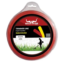 Balwaan Krishi Balwaan TLR -350 Red Brush Cutter Trimmer Line | Round Nylon Trimmer Line Spool For Agricultural & Gardening Brush Cutters | Grass Cutting & Weed Clearing Accessory | MTAK-AC-BR-6054