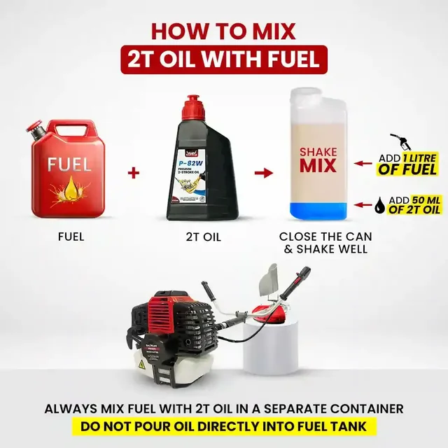 Balwaan Krishi Balwaan BX-52 Side Pack Brush Cutter 52cc 2 Stroke Petrol Engine with 3T Blade, Trimmer Head, Dual Shaft, Side Belt & Tool Kit - MTAK-EN-BR-2183