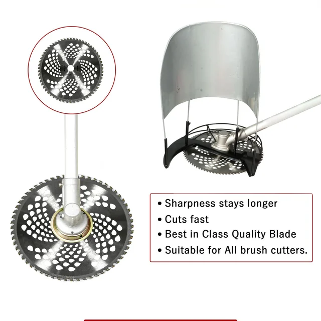 Balwaan Krishi Balwaan 80T-15 Brush Cutter Blade | 80-Tooth Professional-Grade Steel Cutting Blade Attachment For Agricultural & Gardening Brush Cutters | Heavy-Duty Crop, Dense Weed & Brush Harvesting Accessory | MTAK-AC-BR-1272
