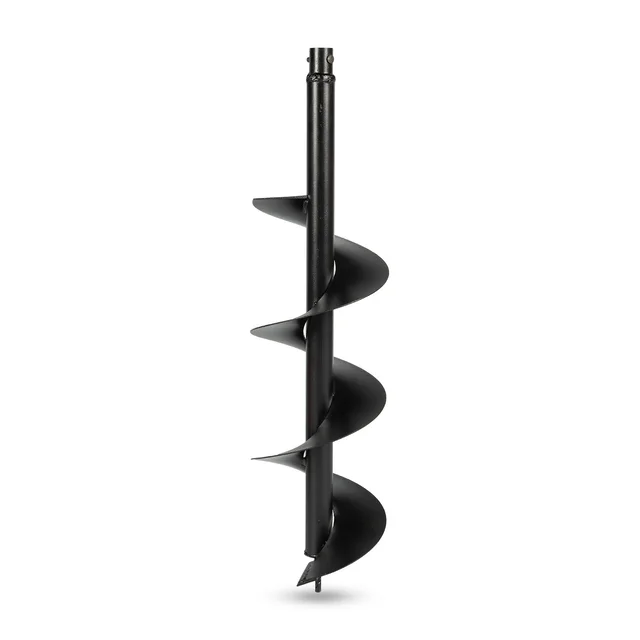 Balwaan PT-8 8-Inch Single Spiral Earth Auger Planter | Heavy-Duty Earth Auger Drilling Attachment For Soil Digging & Planting | Agricultural & Gardening Auger Accessory For Tree, Sapling & Post Hole Preparation | MTAK-AC-EA-5502
