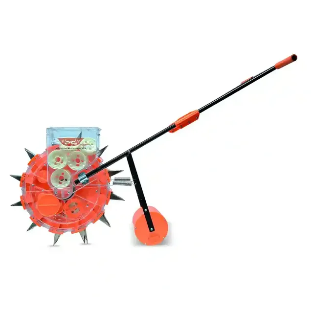 Balwaan Krishi Balwaan S-12 12-Tooth Hand Push Manual Seeder with 8.5cm Adjustable Sowing Depth & 10-Size Roller Set - MTAK-MA-HA-6001