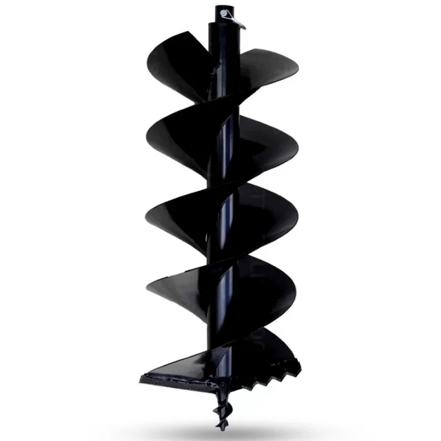 Balwaan Krishi Balwaan PT-12D 12-Inch Double Spiral Earth Auger Planter | Heavy-Duty Double Spiral Auger Drilling Attachment For Soil Digging & Planting | Agricultural & Gardening Auger Accessory For Tree, Sapling & Post Hole Preparation | MTAK-AC-EA-5513