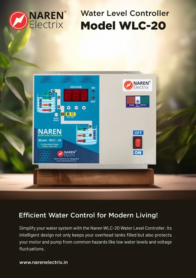 NAREN Electrix l Water level Controllers l 3 Phase l WLC-20 3 Phase - SKU - 47310363