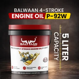 Balwaan Krishi Balwaan P-92W 4 Stroke Engine Oil 5L | High Viscosity Synthetic Lubricant Oil For 4-Stroke Garden & Agricultural Machines | MTAK-AC-LU-7357
