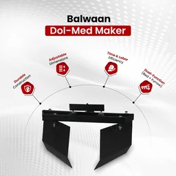 Balwaan Krishi Balwaan DM-30 Dol & Med Maker For Power Weeder | Heavy-Duty Agricultural Bed Maker Attachment For Bp-700, Bp-650, Bp-450, Bp-750E, Bp-850 & Bp-850E | Farming Implement For Soil Bed, Ridge & Field Preparation | Mtak-Ac-Po-2245