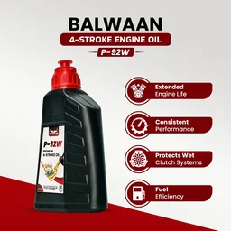 Balwaan Krishi Balwaan P-92W 4 Stroke Engine Oil 650Ml | High Viscosity Synthetic Lubricant Oil For 4-Stroke Garden & Agricultural Machines | MTAK-AC-LU-7354