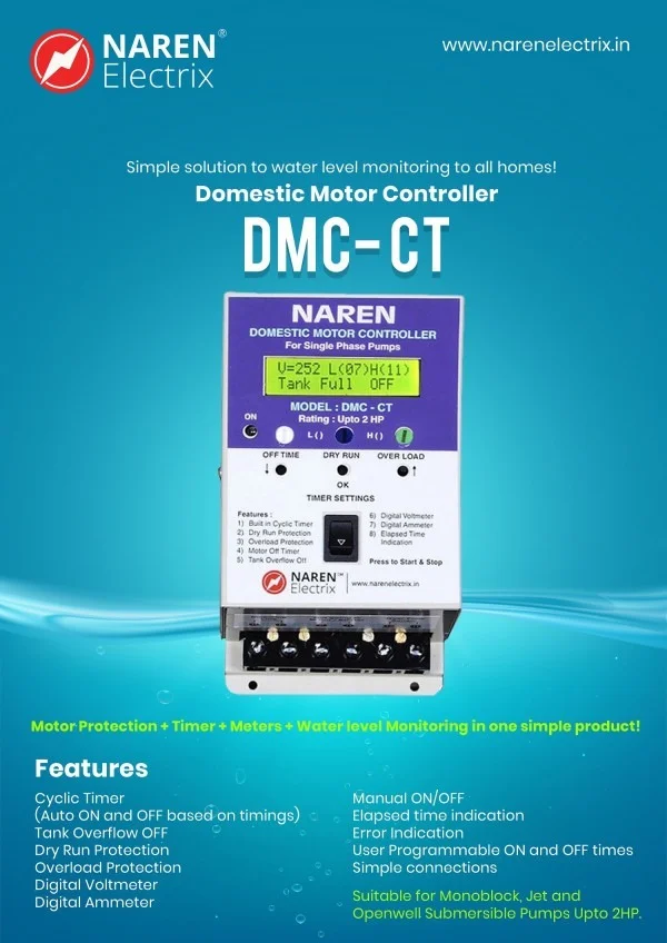 NAREN Electrix l Motor Protection Relays l DMC-CT - SKU - 47310355