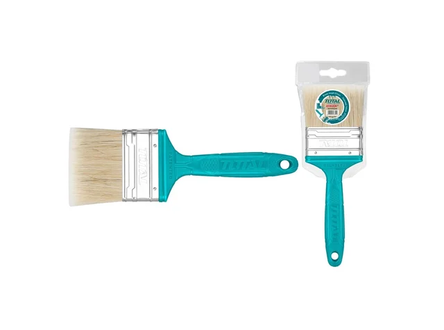 Total Tools TOTAL TOOLS Paint Brush 4 Inch (100mm), 57mm Bristle Length, 14mm Thickness, Plastic Handle, For Oil-Based Paint � THT846046