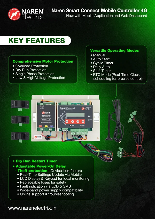 NAREN Electrix l Mobile Controllers l WIFI with Mobile App & Web App l Smart Connect Wifi ( Single phase ) ( with mobile App & Web App ) - SKU - 49550574