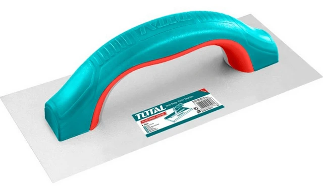 Total Tools TOTAL TOOLS Plastering Trowel 230 x 100mm, Carbon Steel, Masonry Trowel for Plastering, Cement, Mortar & Construction Work - THT832306