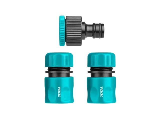 Total Tools TOTAL TOOLS 3-Piece Garden Hose Quick Connectors Set THWS030301