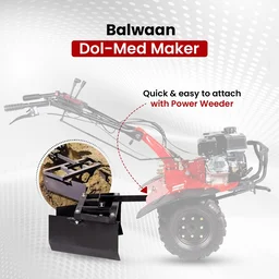 Balwaan Krishi Balwaan DM-30 Dol & Med Maker For Power Weeder | Heavy-Duty Agricultural Bed Maker Attachment For Bp-700, Bp-650, Bp-450, Bp-750E, Bp-850 & Bp-850E | Farming Implement For Soil Bed, Ridge & Field Preparation | Mtak-Ac-Po-2245