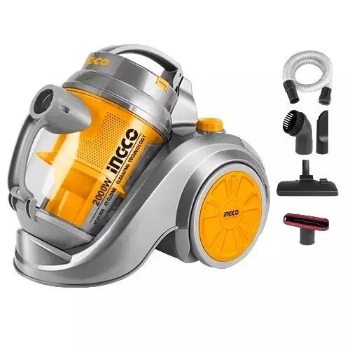 INGCO VC20258 2000W Vacuum Cleaner | HEPA Filter | 2.5L Capacity | Multiple Cyclone | 330W Suction Power