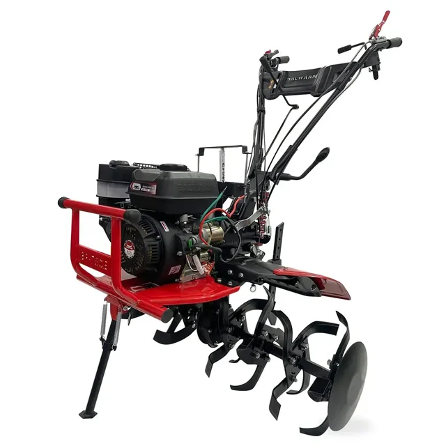 Balwaan Krishi Balwaan BP-750E Black Cheetah 7HP 4-Stroke Petrol Power Weeder & Tiller | Self-Start (SENST Battery), Mat Shocker & 32 Blades | MTAK-EN-PO-6005
