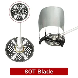Balwaan Krishi Balwaan 80T-15 Brush Cutter Blade | 80-Tooth Professional-Grade Steel Cutting Blade Attachment For Agricultural & Gardening Brush Cutters | Heavy-Duty Crop, Dense Weed & Brush Harvesting Accessory | MTAK-AC-BR-1272