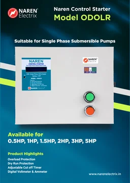 NAREN Electrix l Control Boards l Single Phase Sub Pumps l Digital l ODOLR with Auto Start - SKU - 47633298 - 1 HP