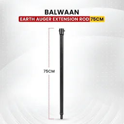 Balwaan Krishi Balwaan ET-75 75Cm (30-Inch) Extension Rod For Earth Auger | Heavy-Duty Auger Extension Shaft For Increased Drilling Depth | Earth Auger Accessory For Soil Digging, Tree Planting, Sapling & Post Hole Preparation | Mtak-Ac-Ea-5509