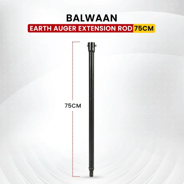 Balwaan Krishi Balwaan ET-75 75Cm (30-Inch) Extension Rod For Earth Auger | Heavy-Duty Auger Extension Shaft For Increased Drilling Depth | Earth Auger Accessory For Soil Digging, Tree Planting, Sapling & Post Hole Preparation | Mtak-Ac-Ea-5509