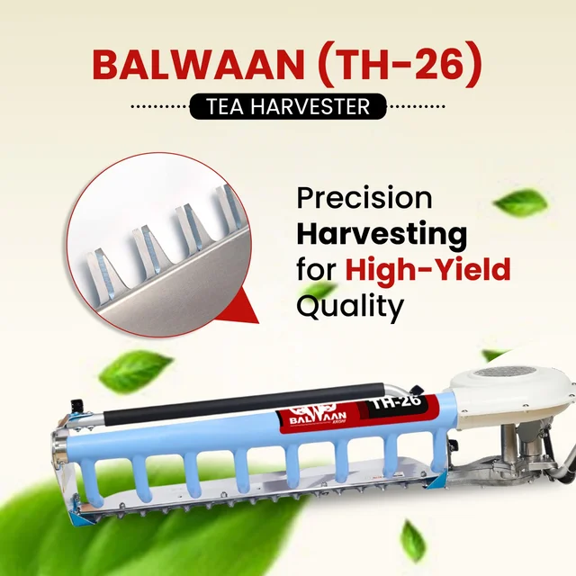 Balwaan Krishi Balwaan TH-26 Tea Harvester With 26Cc 2-Stroke Petrol Engine | Single-Man Operated Tea Leaf Harvesting Machine With Blower | Petrol-Powered Tea Plucking & Collection Machine With Collector Bag & User Manual | Mtak-En-Te-6028