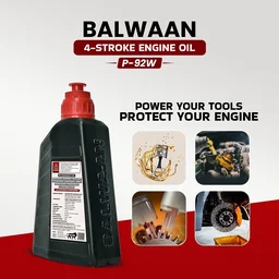 Balwaan Krishi Balwaan P-92W 4 Stroke Engine Oil 650Ml | High Viscosity Synthetic Lubricant Oil For 4-Stroke Garden & Agricultural Machines | MTAK-AC-LU-7354