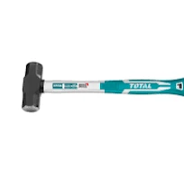 Total Tools TOTAL TOOLS 2LB Sledge Hammer with Heat-Treated Drop-Forged 45# Carbon Steel Head and TOTAL New Style Fiberglass Handle - THT79026