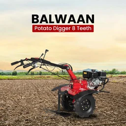 Balwaan Krishi Balwaan PD-80 Potato Digger With 8 Teeth For Power Weeder | Heavy-Duty Potato Harvesting Attachment For Bp-700, Bp-650, Bp-450, Bp-750E, Bp-850 & Bp-850E | Agricultural Root Crop Digger For Potato Harvesting & Soil Separation | Mtak-Ac-Po-2258