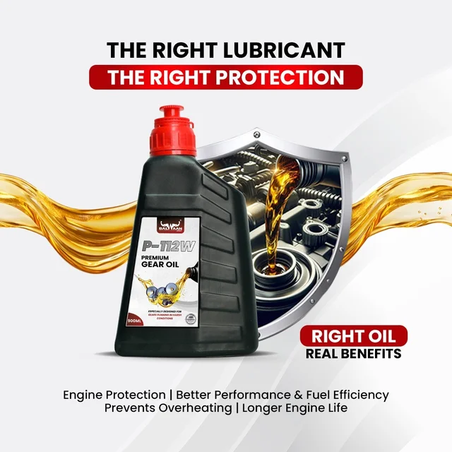 Balwaan Krishi Balwaan P-112W Gear Oil 900Ml | High Viscosity Synthetic Lubricant Oil For Agricultural Machines & Tiller Gearboxes | MTAK-AC-LU-7356