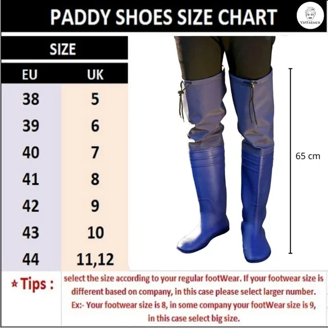 VIP Former VIPFARMER Farmer Shoes | Long Paddy Shoes for Men | Waterproof, Anti-Slip & Snake Bite Resistant Boots - 7