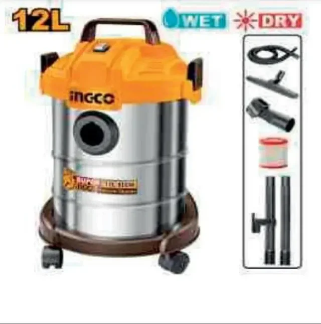 INGCO Vacuum cleaner VC14122 is designed for practical, reliable performance in everyday workshop tasks.