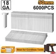 INGCO ANA18506 50mm Brad Nails 6000-Piece Box | Ga18 | 1.25x1.0mm | CBNLI15005 & CBNLI15008 Compatible