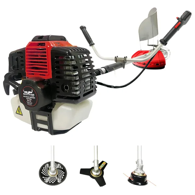 Balwaan Krishi Balwaan BX-52 Side Pack Brush Cutter 52cc 2 Stroke Petrol Engine with 3T Blade, Trimmer Head, Dual Shaft, Side Belt & Tool Kit - MTAK-EN-BR-2183