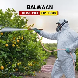 Balwaan Krishi Balwaan HP-8505 8.5Mm 50 Mtr Hose Pipe | 3 Layer Cross Braided 5 Thread Soft High-Pressure Hose For Htp Sprayers & Agricultural Pump Accessories | MTAK-AC-SP-7041