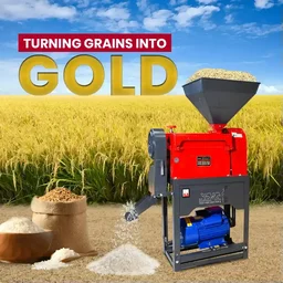 Balwaan Krishi Balwaan RM -310 Rice Mill Ci Model With 4 Hp Motor | 2800 Rpm Motor Operated Rice Huller & Paddy Milling Machine | Copper Winding Motor With Trip Switch For Efficient Rice Processing | Agricultural Rice Mill With User Manual | Mtak-El-Po-6192