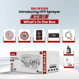 Balwaan Krishi Balwaan BHE-33 HTP Pump with BX-212 4 Stroke Petrol Engine, Powerful Agricultural Sprayer Pump with Tool Kit ,Gun & Hose Pipe Not Included - MTAK-EN-PO-5397