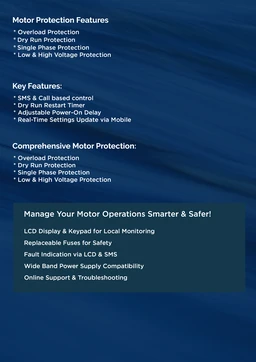 NAREN Electrix l Mobile Controllers l SMS Type l Monoblock & Open well Submerisable l Smart Connect 4G (jet) ( SMS Version) - SKU - 47615367