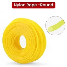 Balwaan Krishi Balwaan NRR-350 Yellow Brush Cutter Nylon Rope | Round Nylon Trimmer Line For Agricultural & Gardening Brush Cutters | Grass Cutting & Weed Clearing Accessory | MTAk-SP-BR-903