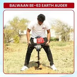 Balwaan Krishi Balwaan BE-63 Tree Planter 63cc 2 Stroke Petrol Engine with Double Gearbox for Hard Soil, Tool Kit & User Manual , Without Bit - MTAK-EN-EA-710