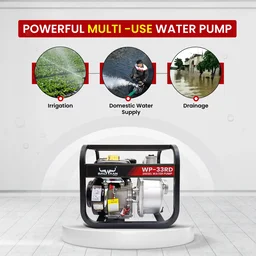 Balwaan Krishi Balwaan WP-33RD Premium Diesel Water Pump 3x3 Inch 4 Stroke Diesel Engine with Oil Alert, Square Frame, Tool Kit & User Manual - MTAK-EN-WA-6018