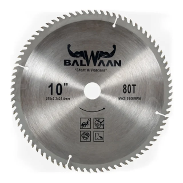 Balwaan Krishi Balwaan 80T-25 Brush Cutter Blade | 80-Tooth Professional-Grade Steel Cutting Blade Attachment For Agricultural & Gardening Brush Cutters | Heavy-Duty Crop, Dense Weed & Brush Harvesting Accessory | Mtak-Ac-Br-939