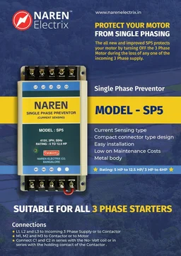 NAREN Electrix l Single Phase Preventors l Model SP5 (Sona Type) - SKU - 47312411