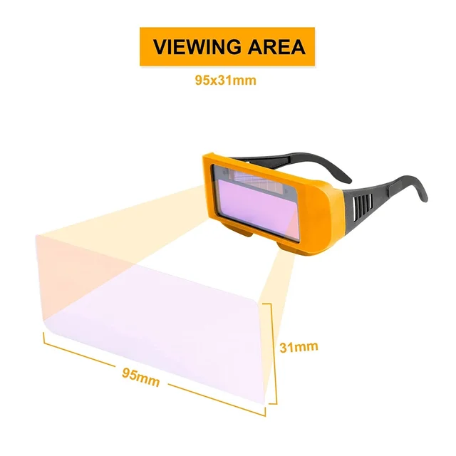 INGCO AHM111 Auto-Darkening Welding Glasses | DIN 3-11 Shade | UV/IR DIN 16 | 0.5ms Switching | TIG ?30A