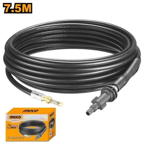 INGCO AHPH7511 7.5m High Pressure Washer Hose | 150 Bar 2175 PSI | Spring Head | Compatible with INGCO HPWR & UHPWR Pressure Washers