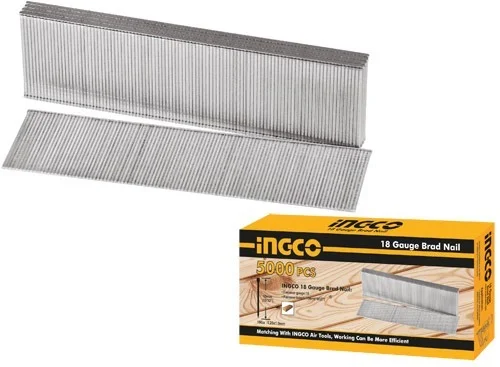 INGCO ANA18301 30mm Brad Nails 5000-Piece Box | Ga18 | 1.25x1.0mm | Pneumatic & Cordless Nailer Compatible