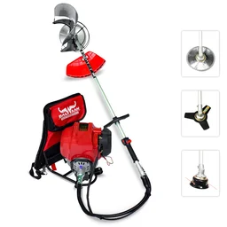 Balwaan Krishi Balwaan BX-50B 50cc 4-Stroke Petrol Backpack Brush Cutter | Portable Agricultural Grass Cutter with 3T, 40T Blades & Safety Glass| MTAK-EN-BR-5388