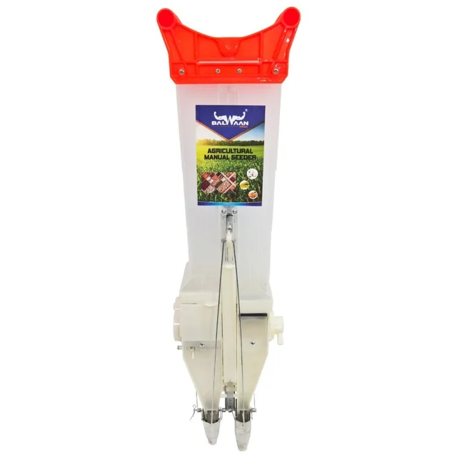 Balwaan Krishi Balwaan S-2 Double Barrel Manual Seed Cum Fertilizer Seeder with 6-Size Roller Set for Precision Sowing - MTAK-MA-HA-5310