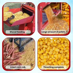 Balwaan Krishi Balwaan CT-600 Double Roller Corn Thresher With 1.3 Hp Motor | 2800 Rpm Motor Operated Maize & Corn Threshing Machine | Double Roller Agricultural Thresher For Efficient Corn & Grain Separation | With User Manual | Mtak-El-Co-5676