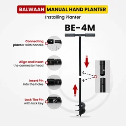 Balwaan Krishi Balwaan BE-4M Manual Tree Planter 4 Inch Hand Auger for Tree Planting & Soil Digging - MTAK-MA-HA-6010