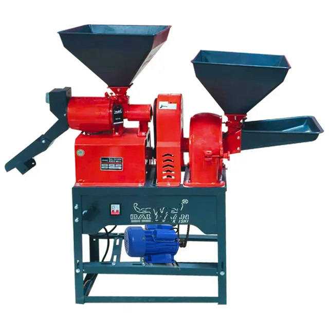 Balwaan Krishi Balwaan RM-330 Combine Rice Mill With 3 HP Motor | 2800 Rpm Motor Operated Rice Huller & Paddy Milling Machine | Copper Winding Motor With Flow Adjuster For Efficient Rice Processing | Agricultural Rice Mill With User Manual | Mtak-El-Po-6067