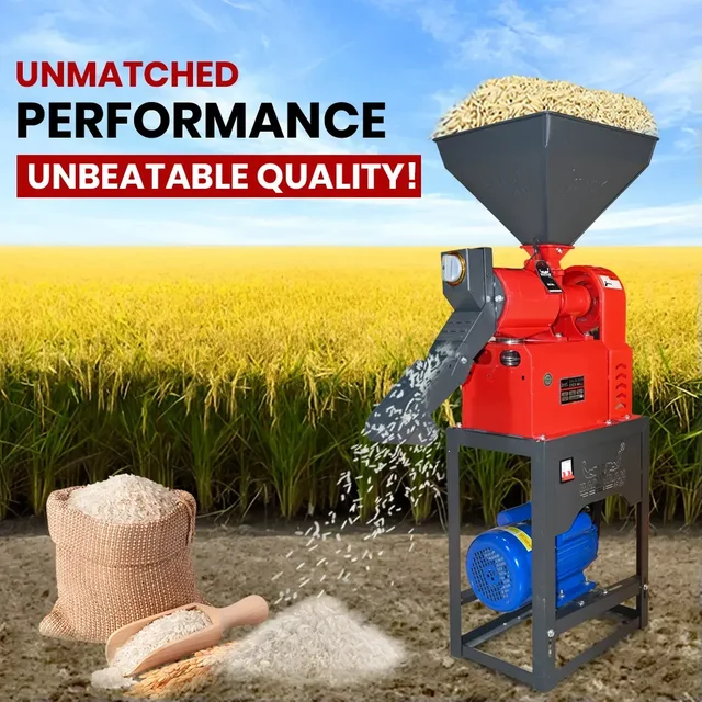 Balwaan Krishi Balwaan RM-320 New Model Rice Mill With 3 Hp Motor | 2800 Rpm Motor Operated Rice Huller & Paddy Milling Machine | Copper Winding Motor With Trip Switch & Flow Adjuster | Efficient Agricultural Rice Processing Machine With User Manual | Mtak-El-Po-6066